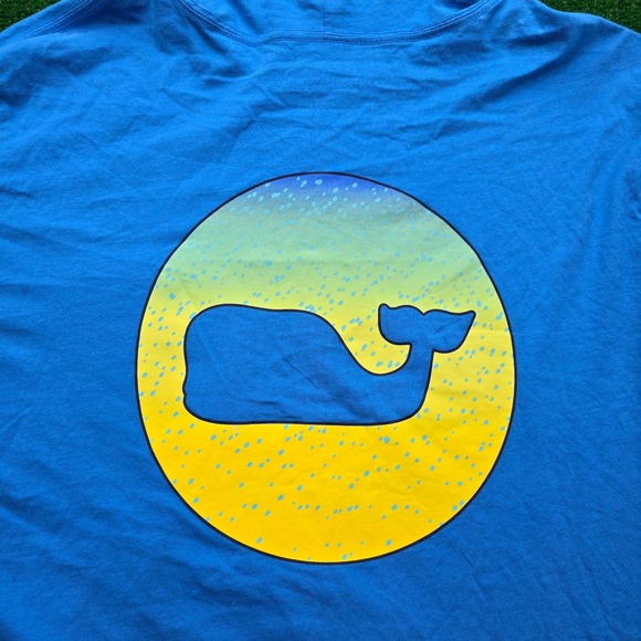 Vineyard Vines Hoodie Tshirt Mens Large Blue Pullover Graphic Whale Logo Casual - Picture 13 of 14